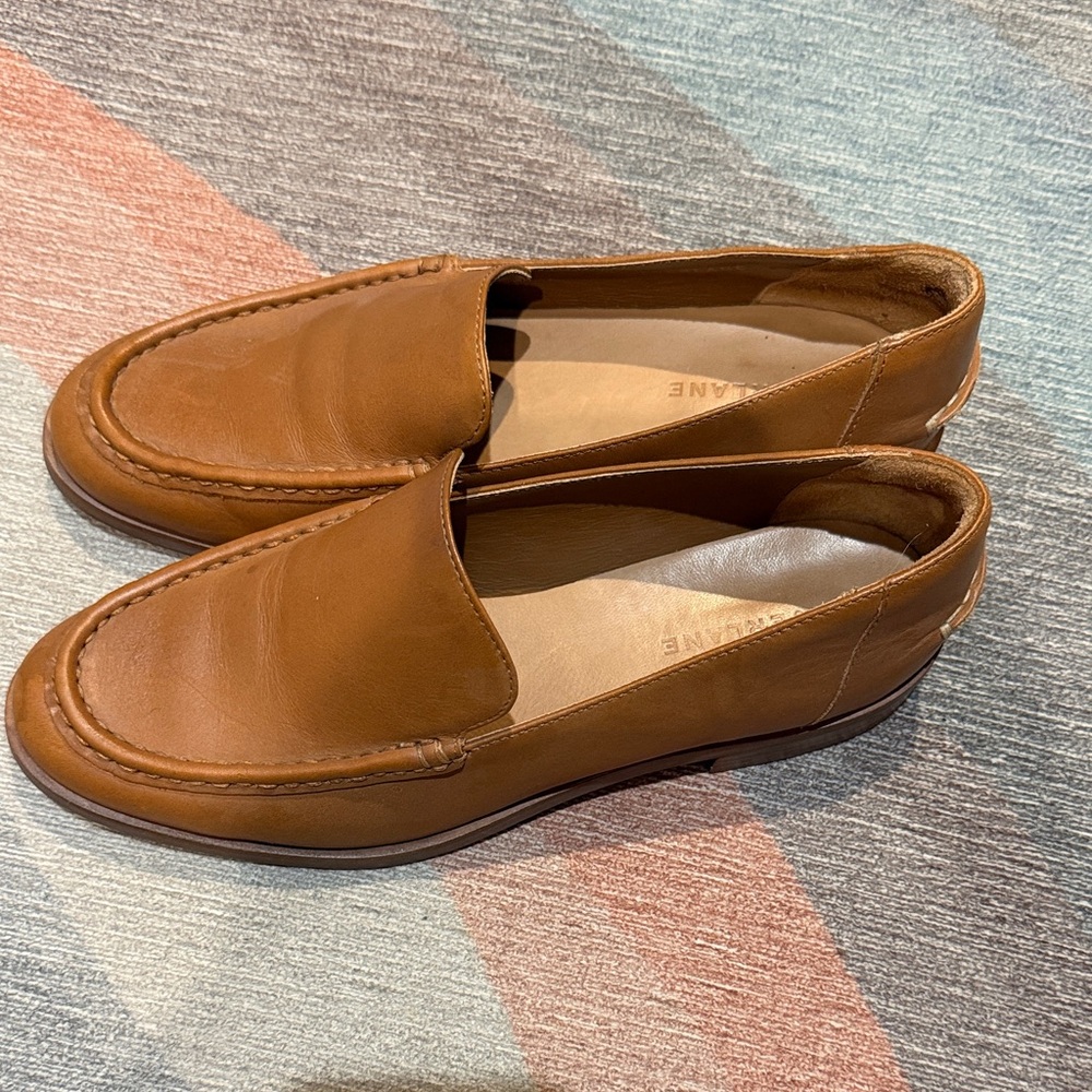 Everlane Tan Leather Loafers